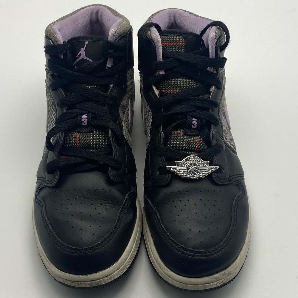 Nike Air Jordan 1 Mid SE Houndstooth Black Lilac